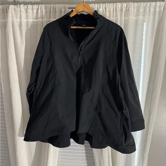 Athleta Black Cape Jacket Relaxed Fit - Picture 8 of 8